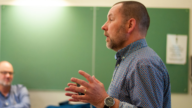 Joop Van Duren Giving Workshop at University of Greenwich FREM Study Trip London